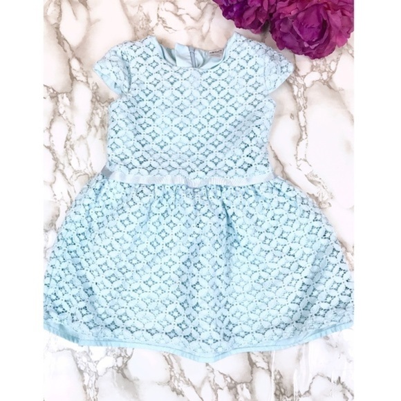 𝅺carter's Light Blue Eyelet Dress - Picture 1 of 4